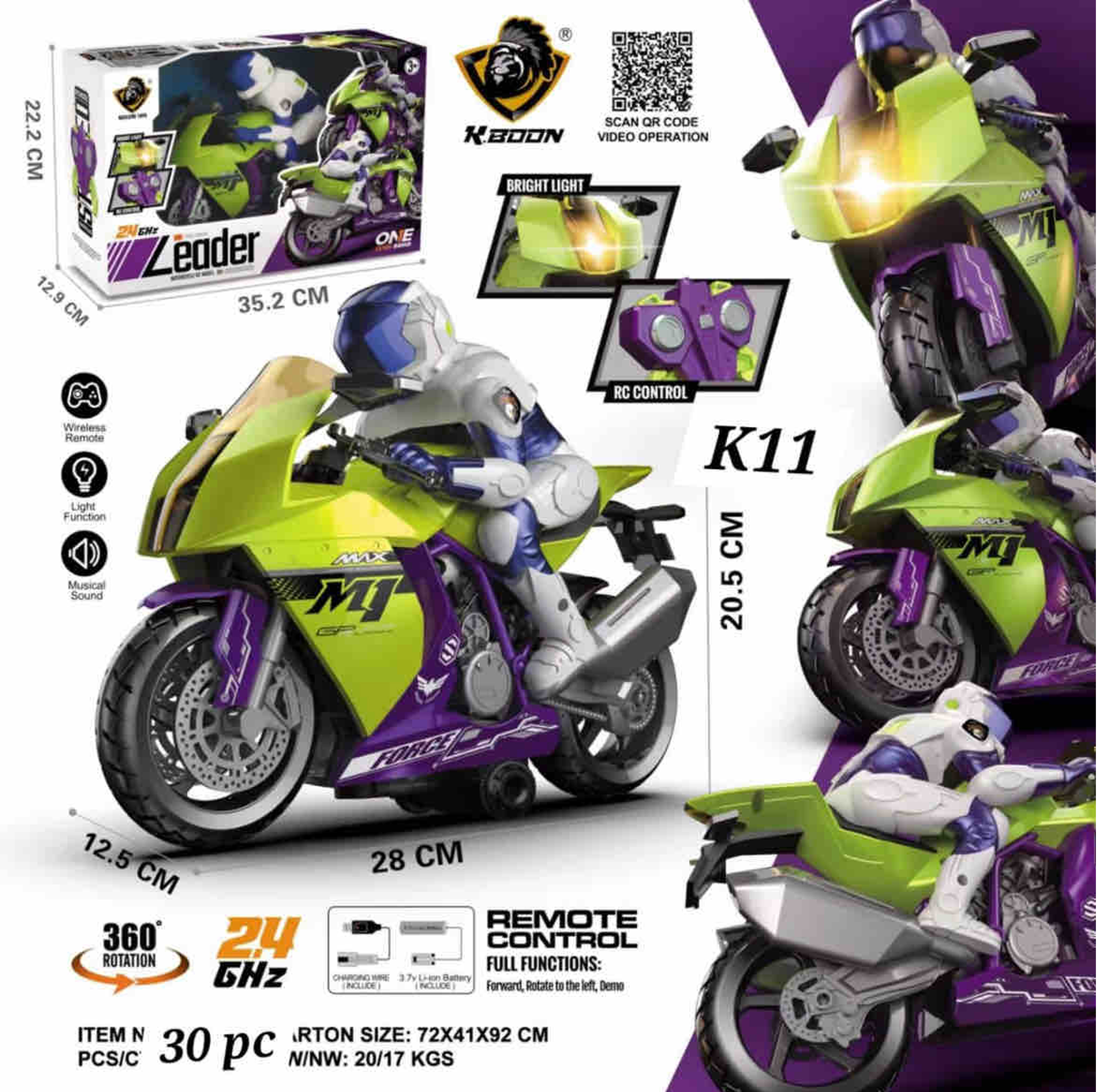 The new leader moter cycle R\C model 